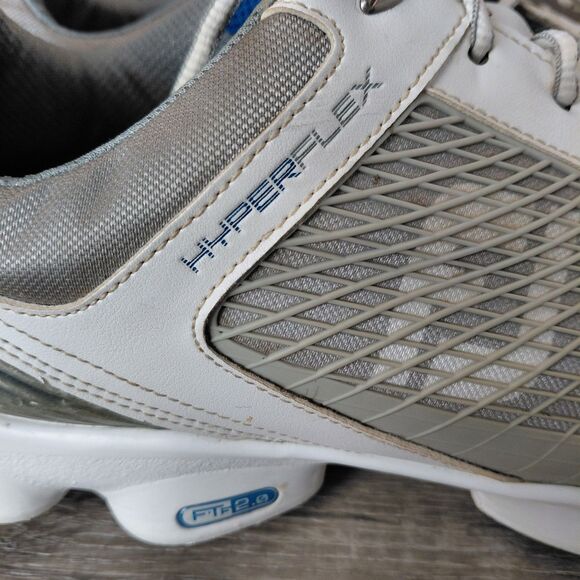 FootJoy FJ HyperFlex Golf Shoe Men 13 Gray Waterproof Lace Up Soft Spikes 51022 - Picture 7 of 9